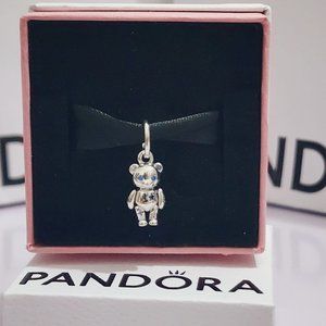 Pandora Movable Teddy Bear Dangle Charm